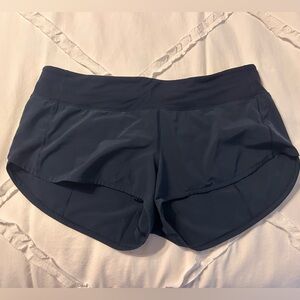 Lululemon Athletica Navy Blue Speed Up Shorts 2.5 inch size 8